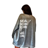 'Socially Distant' Painted Sweater from Wren + Glory