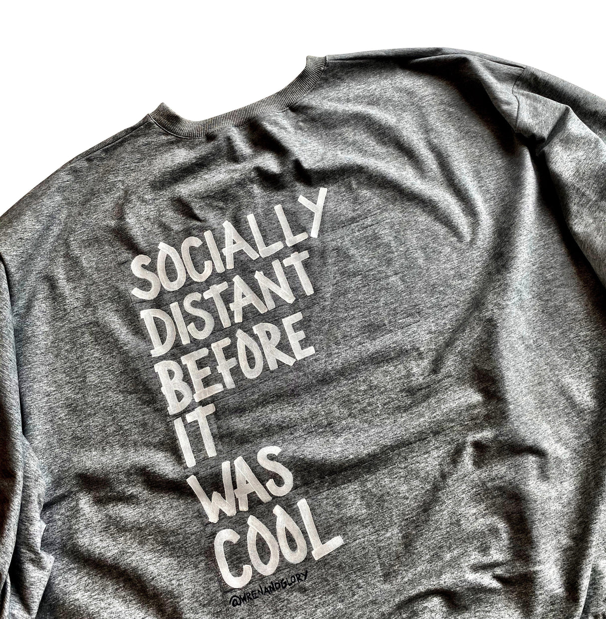 'Socially Distant' Painted Sweater from Wren + Glory