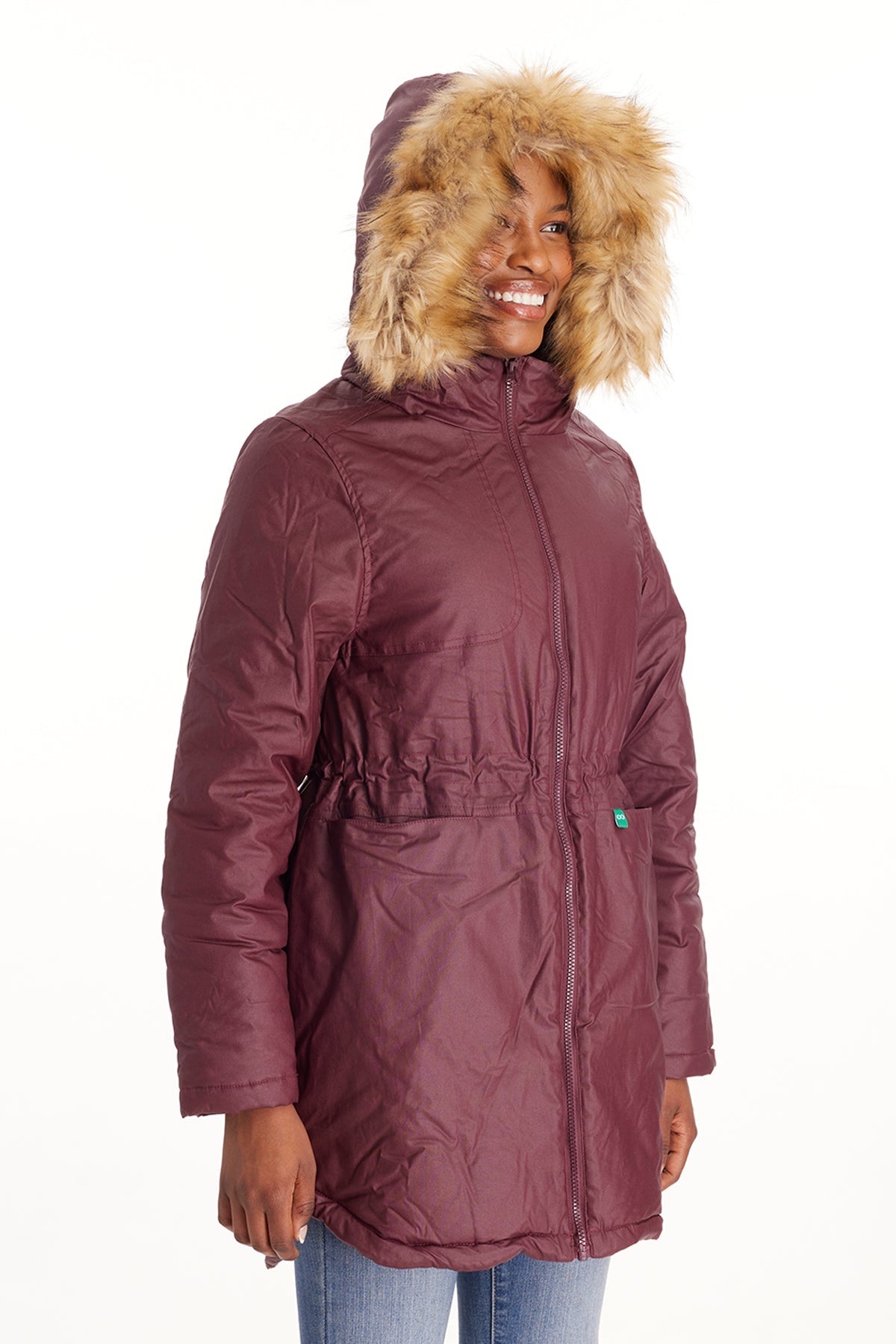 Sofia Waxed Shell 3 in 1 Maternity Parka From Moderneternity