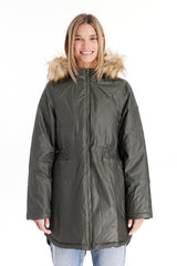 Sofia Waxed Shell 3 in 1 Maternity Parka From Moderneternity