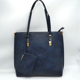Soft Faux Leather Tote Handbag With Wallet  from Madeline Love