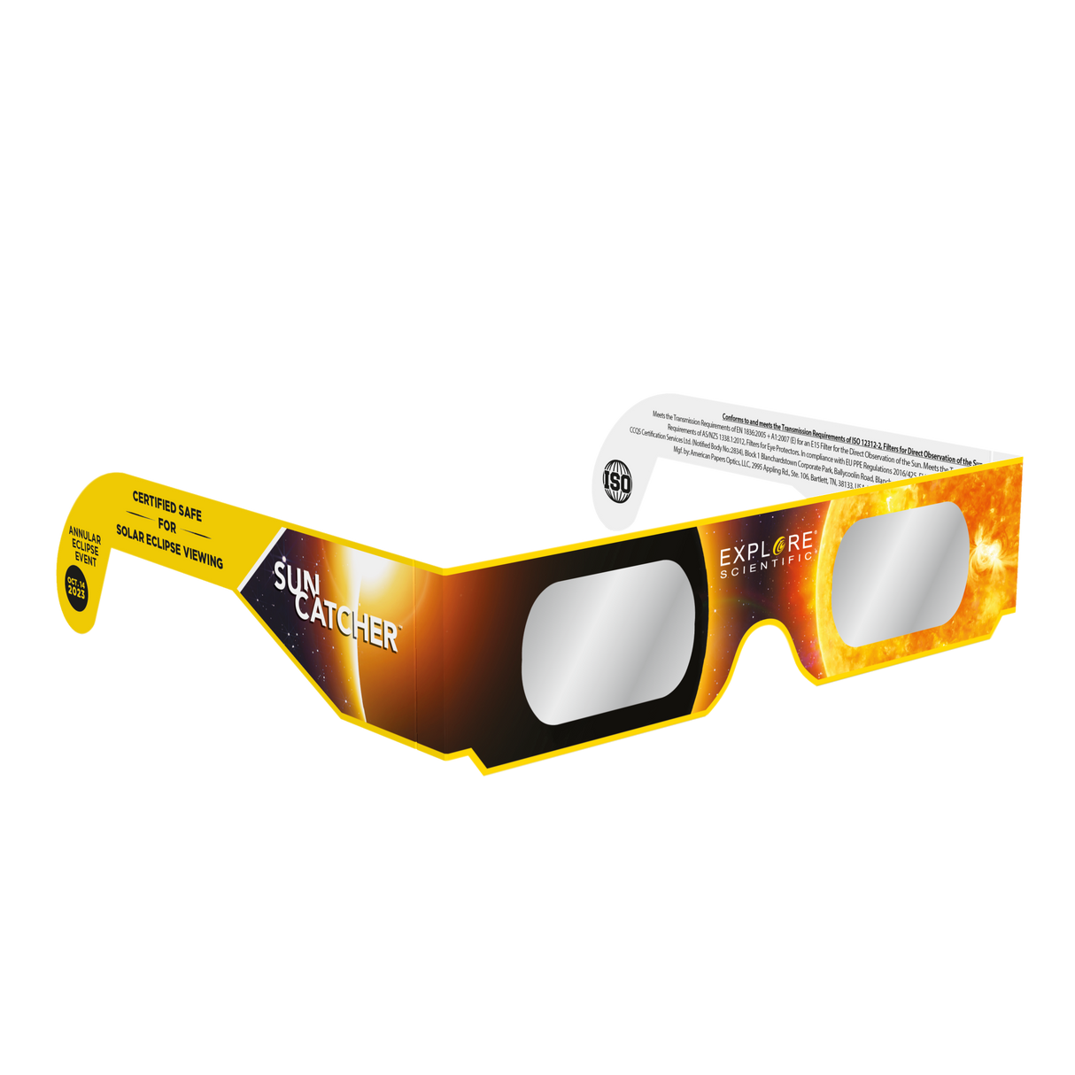Sun Catcher Solar Eclipse Glasses (4-Pack Assortment) from Explore Scientific