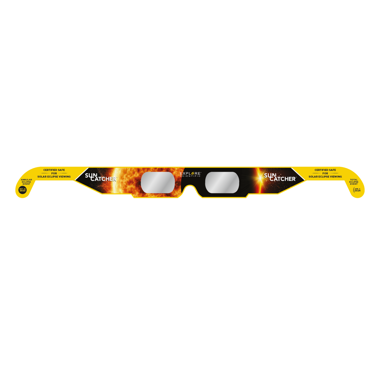 Sun Catcher Solar Eclipse Glasses (4-Pack Assortment) from Explore Scientific