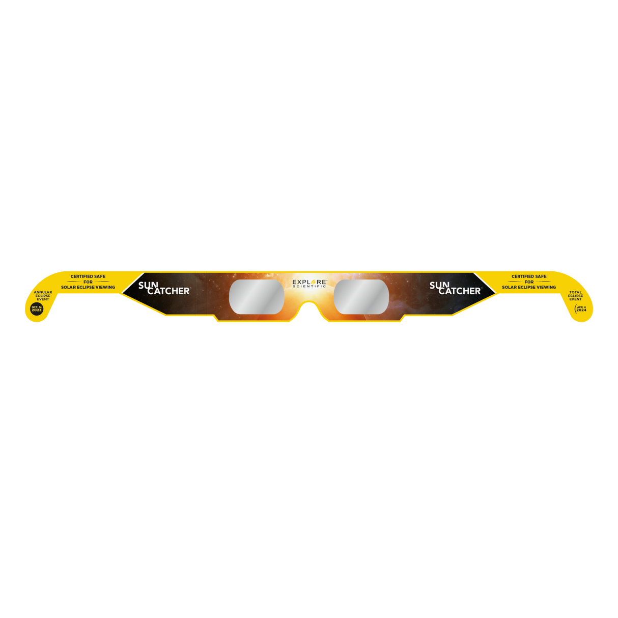 Sun Catcher Solar Eclipse Glasses (4-Pack Assortment) from Explore Scientific