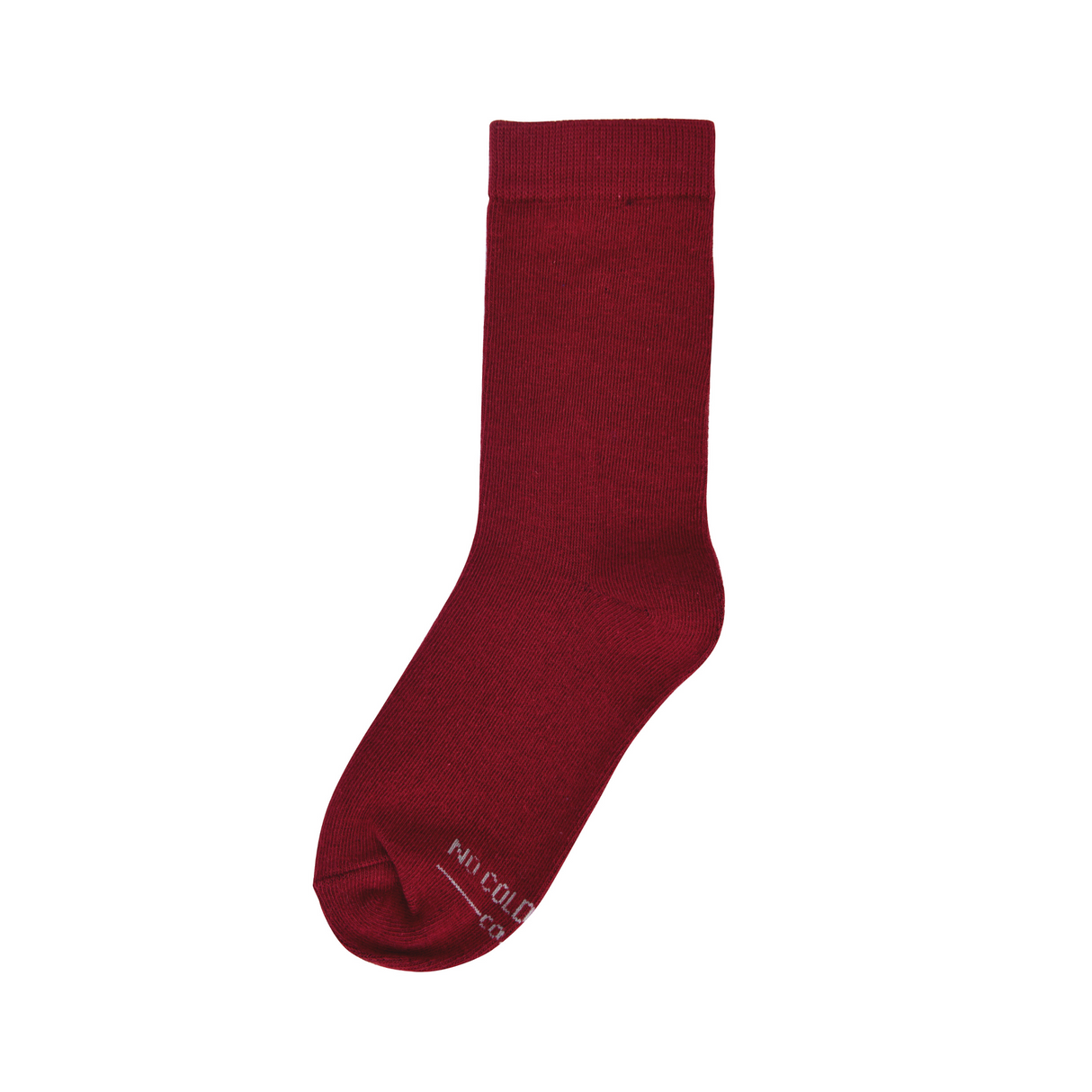 Solid Burgundy Kids Socks from No Cold Feet
