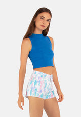 Solid Knitted Crop Top from London Rag International
