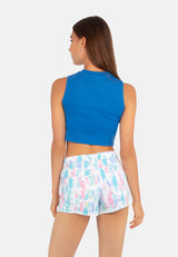 Solid Knitted Crop Top from London Rag International