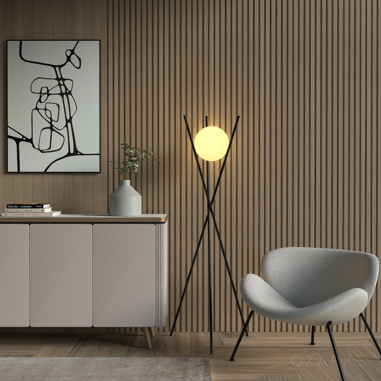 Solstice Floor Lamp From Ozarké