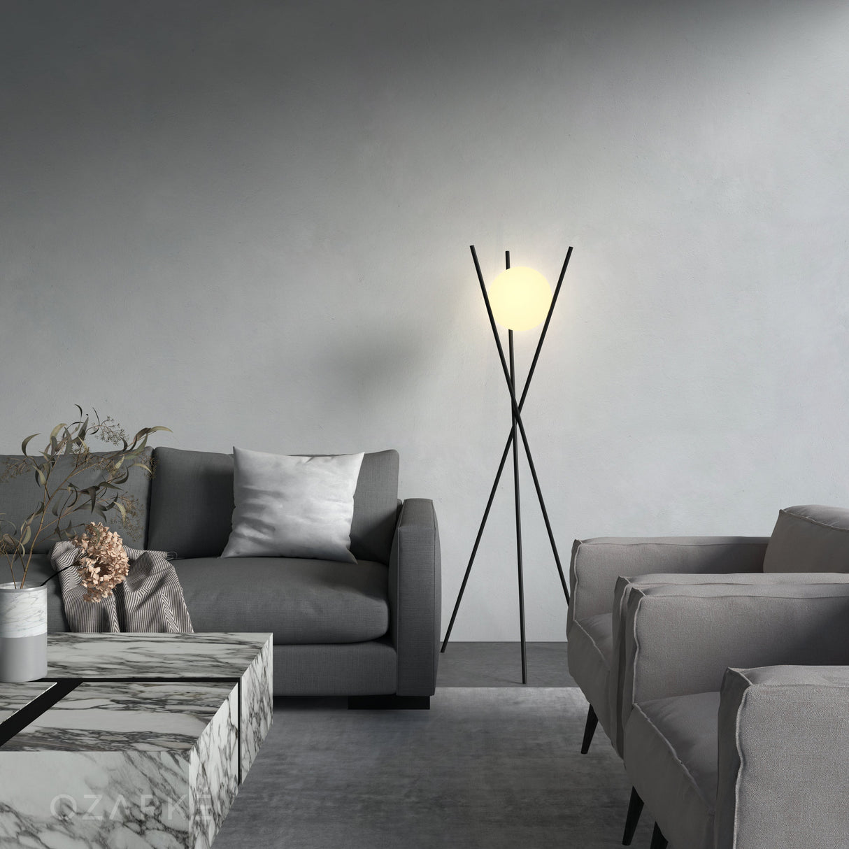 Solstice Floor Lamp From Ozarké