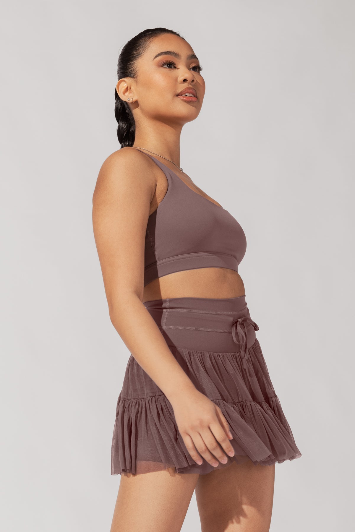 Pirouette Skort - Peppercorn from POPFLEX