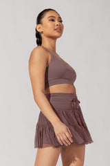 Pirouette Skort - Peppercorn from POPFLEX