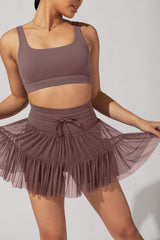 Pirouette Skort - Peppercorn from POPFLEX