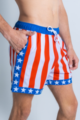 The Spacious Skies | Retro Usa Ball Hammock® Pouch 5" Swim Trunks from Shinesty