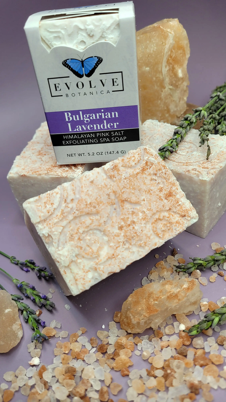 Specialty Soap - Bulgarian Lavender Salt Bar from Evolve Botanica