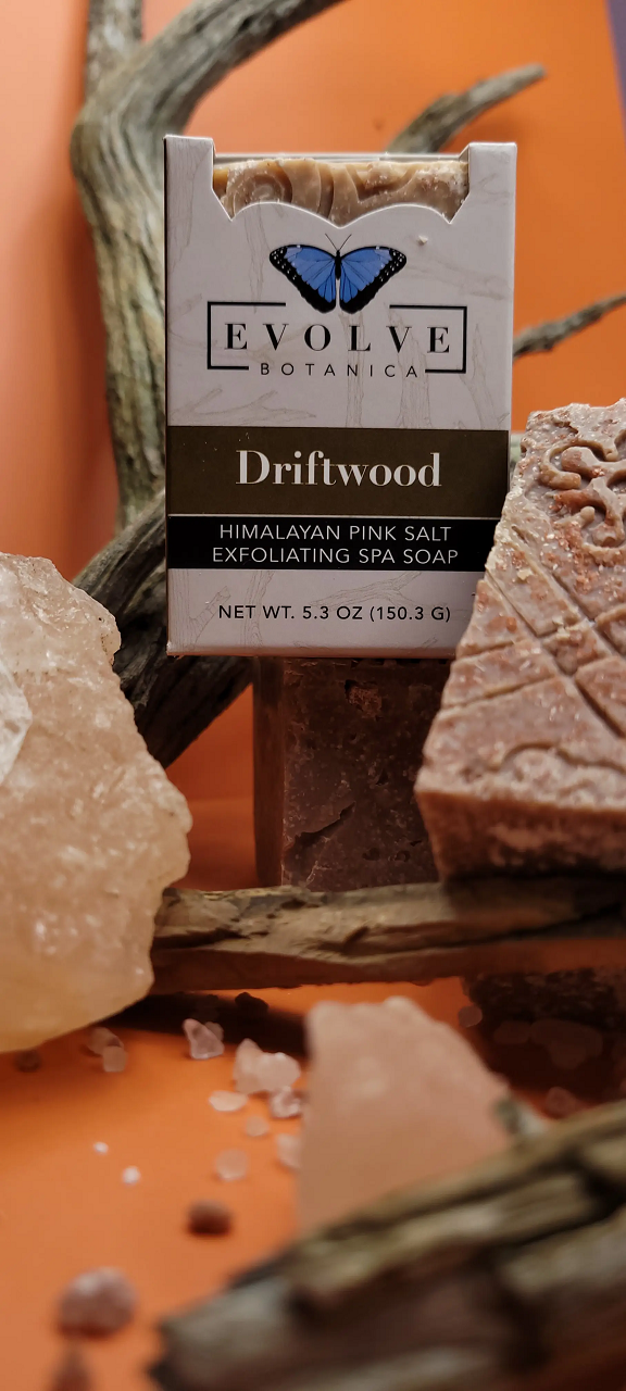 Specialty Soap - Driftwood Salt Bar from Evolve Botanica