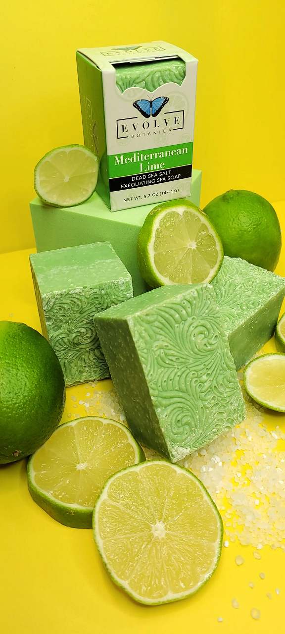 Specialty Soap - Mediterranean Lime Salt Bar from Evolve Botanica
