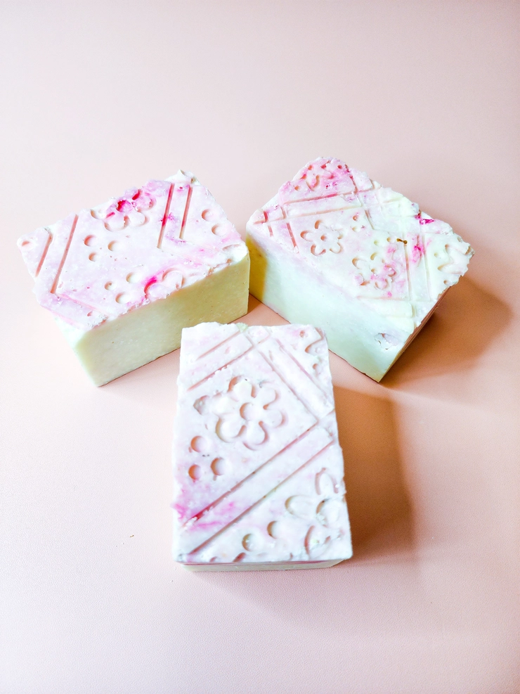 Specialty Soap - Rosewater & Sea Salt (Limited Edition Salt Bar) from Evolve Botanica