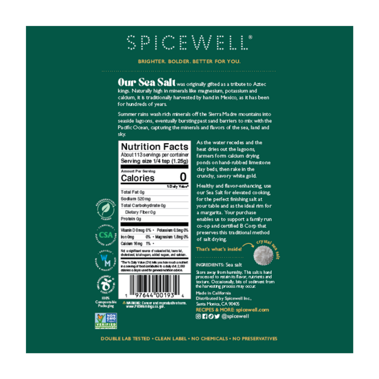 Pouch Salt and Pepper trio from Spicewell