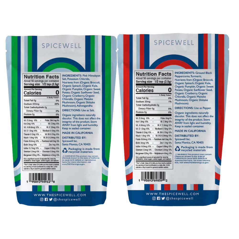 Pouch Salt and Pepper trio from Spicewell