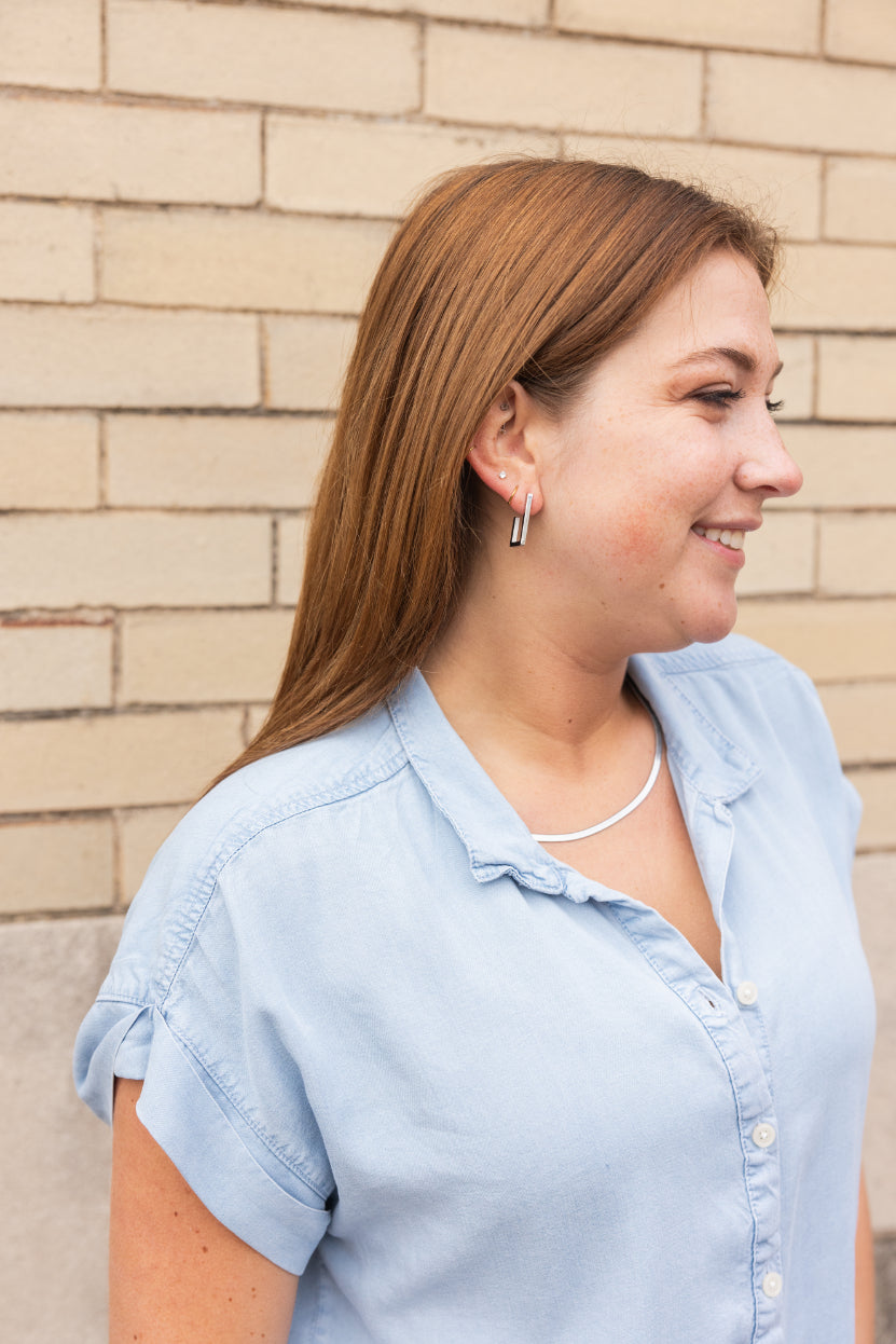 Luxe Silver Goldi Hoops from Spiffy & Splendid