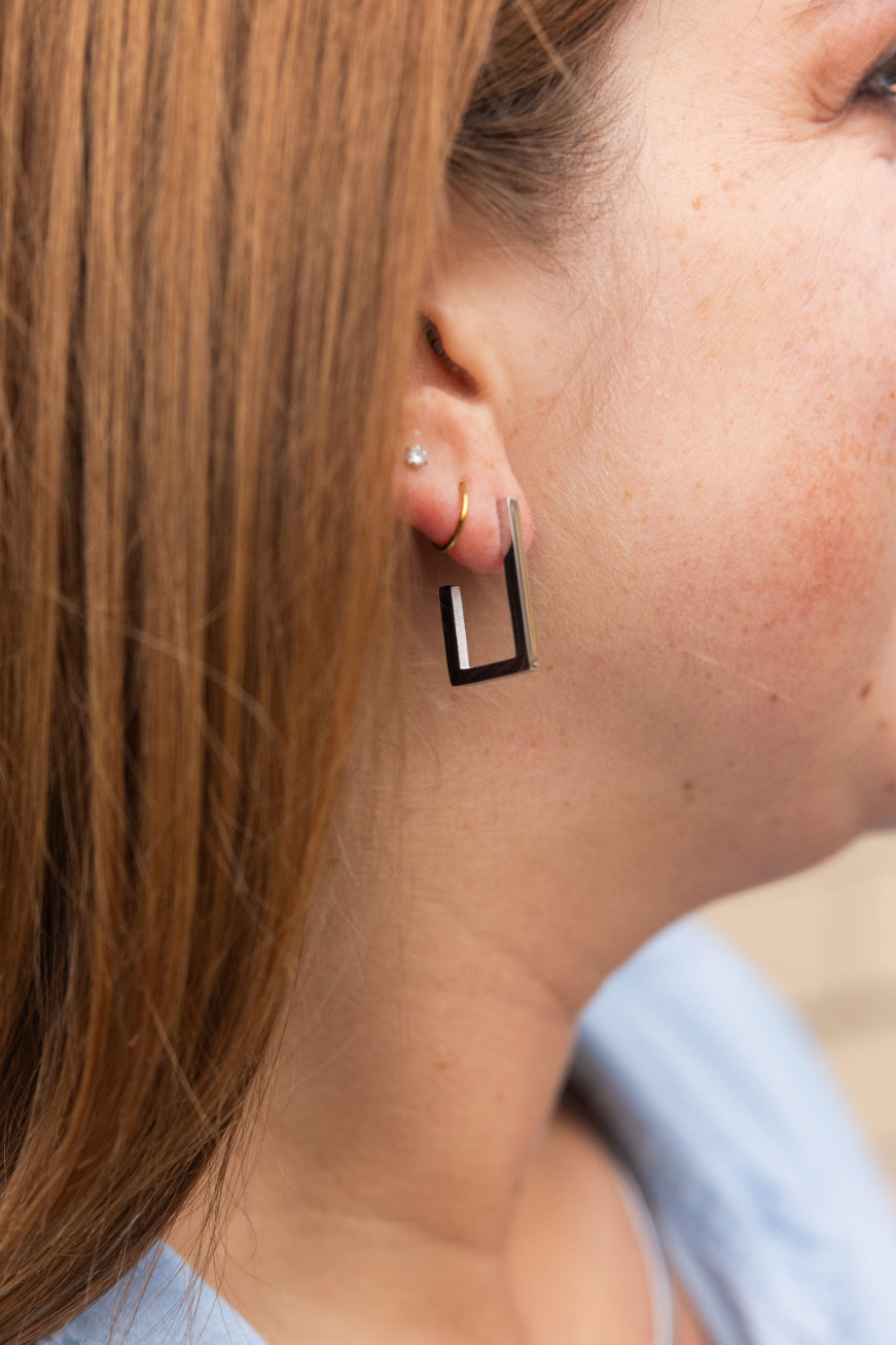 Luxe Silver Goldi Hoops from Spiffy & Splendid
