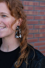 Avery Earrings- Black & White from Spiffy & Splendid