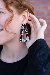 Avery Earrings- Black & White from Spiffy & Splendid