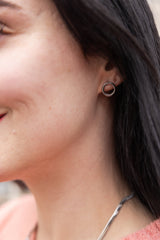 Luxe Silver Oriana Studs - Small from Spiffy & Splendid