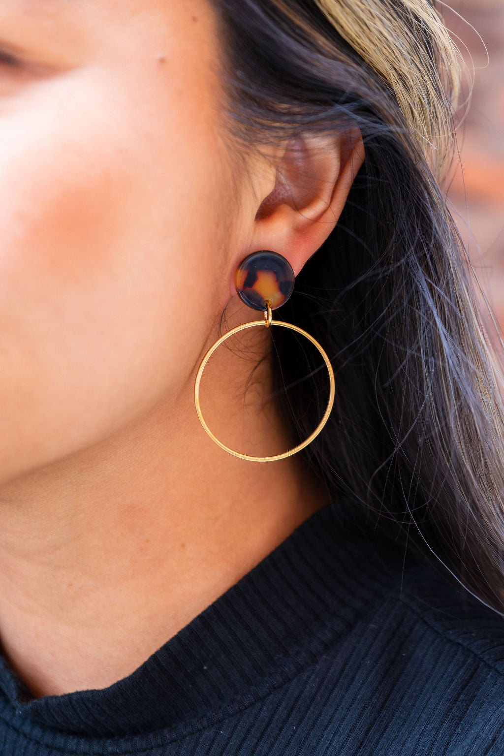 Amelia Earrings - Tortoise from Spiffy & Splendid