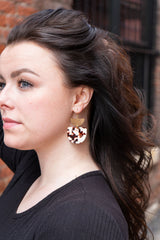 Harper Earrings - Cowhide from Spiffy & Splendid