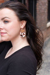 Harper Earrings - Cowhide from Spiffy & Splendid