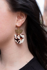 Harper Earrings - Cowhide from Spiffy & Splendid