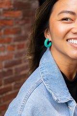 Chloe Hoops - Turquoise from Spiffy & Splendid