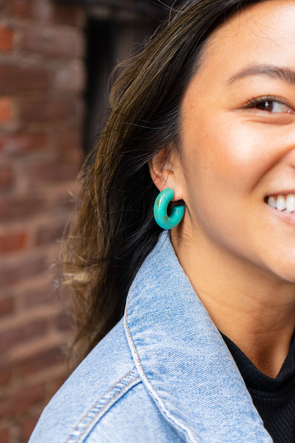 Chloe Hoops - Turquoise from Spiffy & Splendid