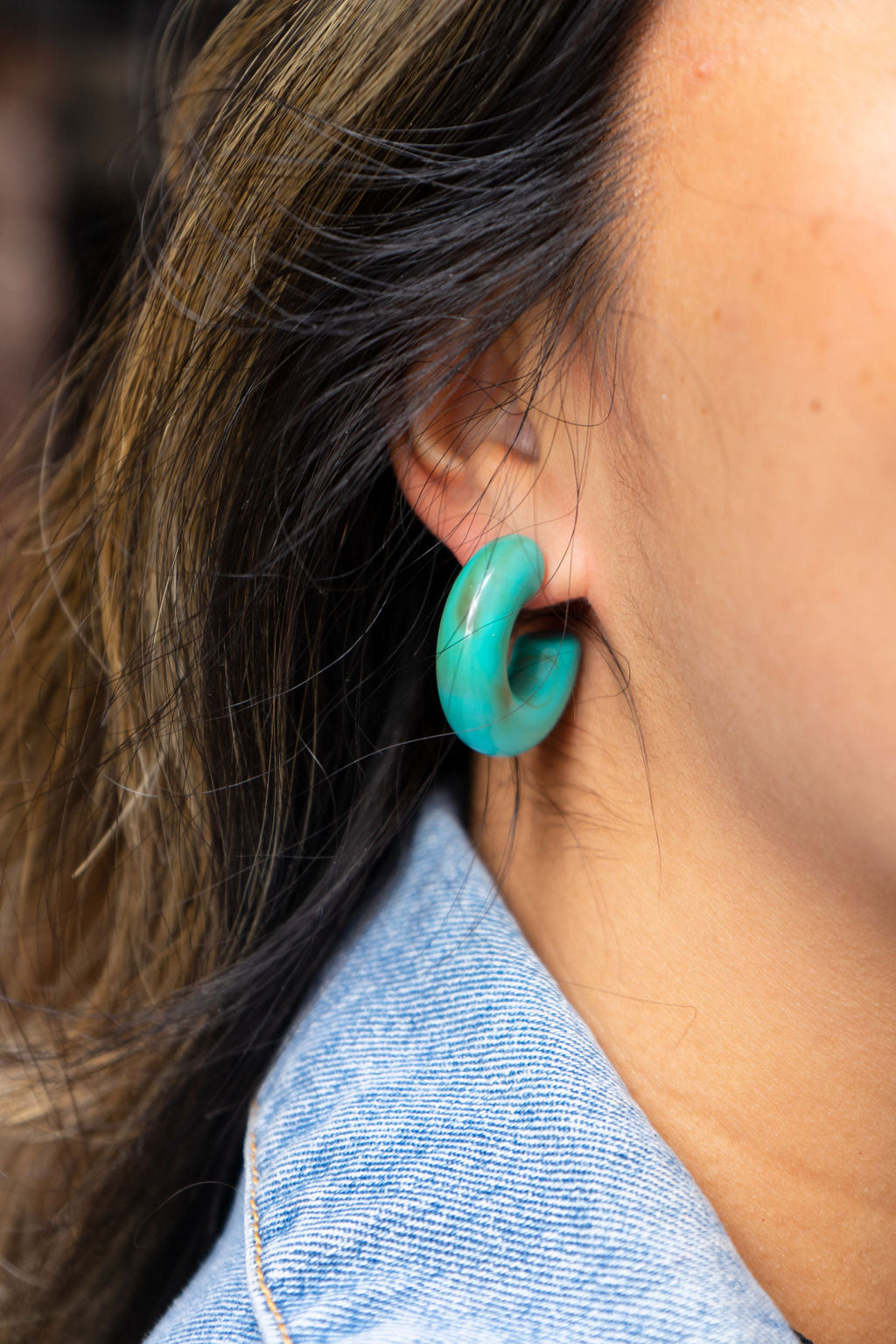 Chloe Hoops - Turquoise from Spiffy & Splendid