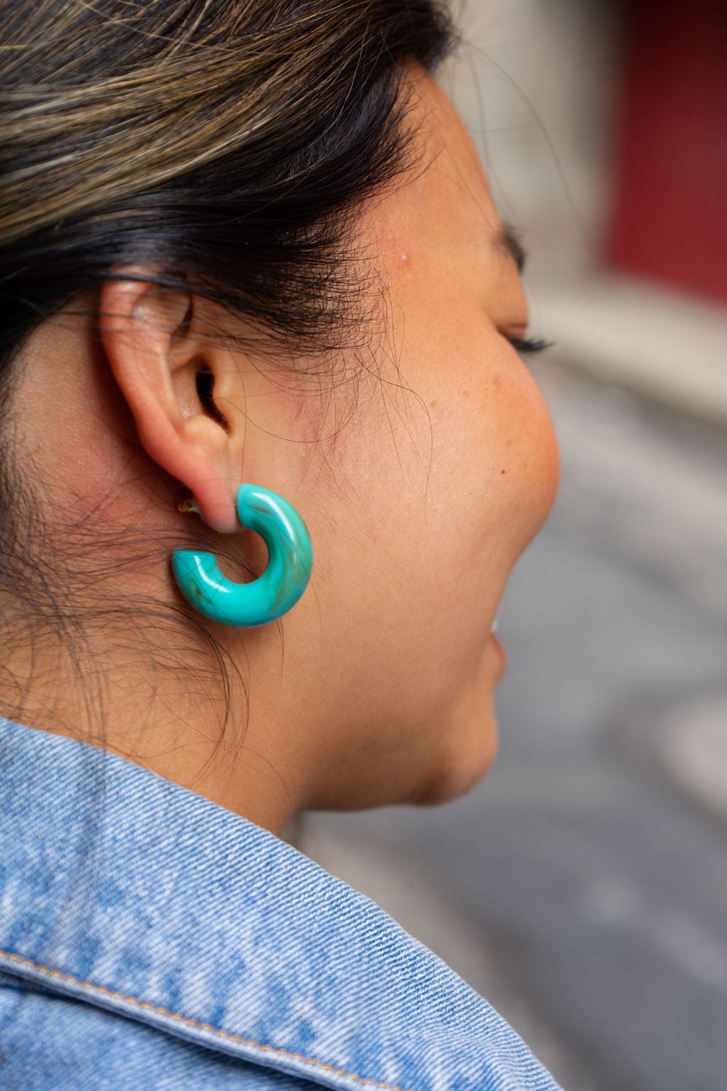 Chloe Hoops - Turquoise from Spiffy & Splendid