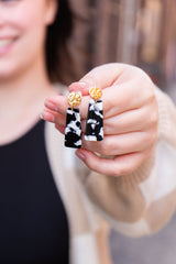Mia Mini Earrings - Black & White from Spiffy & Splendid
