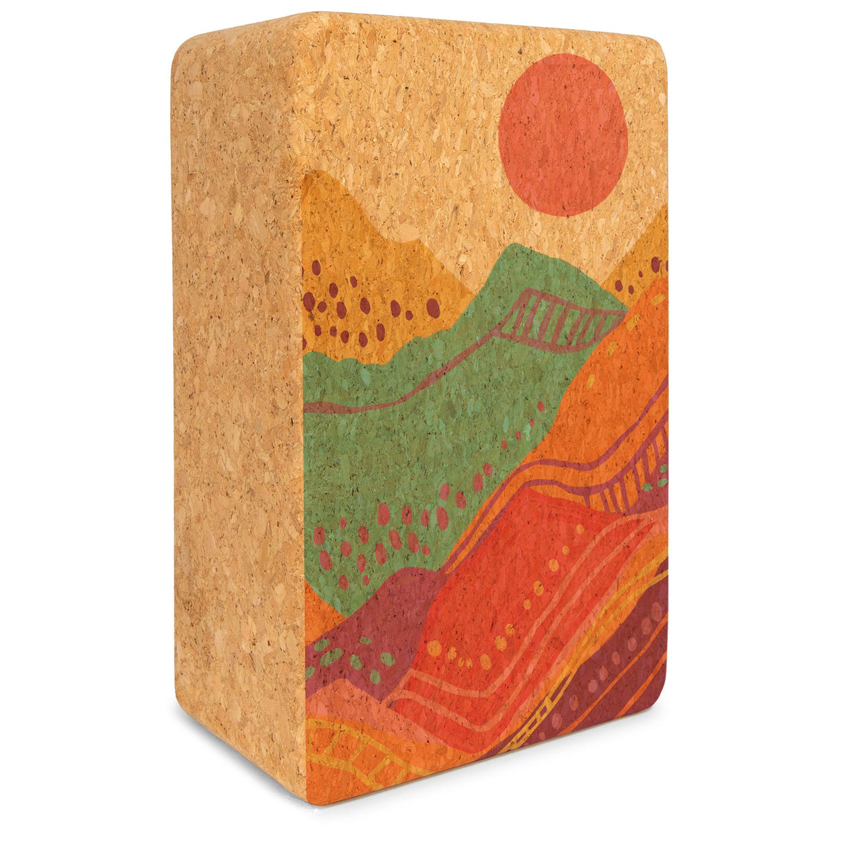 Spirit Rising Cork Yoga Block from Yoloha Yoga