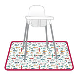 Retro Airplanes Splash Mat - A Waterproof Catch-All for Highchair Spills and More! from BapronBaby