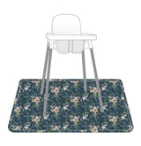 Boho Floral Splash Mat - A Waterproof Catch-All for Highchair Spills and More! from BapronBaby