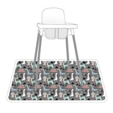 Dinosaur Drawing Splash Mat - A Waterproof Catch-All for Highchair Spills and More! SALE from BapronBaby