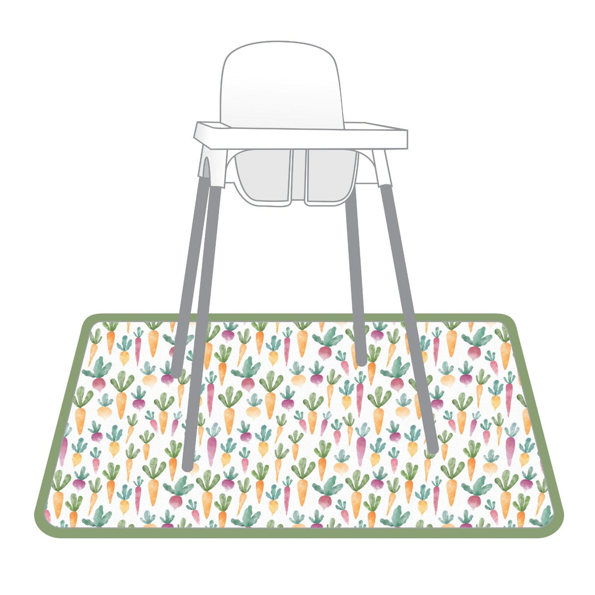 Farm Produce Splash Mat - A Waterproof Catch-All for Highchair Spills and More! from BapronBaby