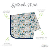 Adventure Awaits Splash Mat - A Waterproof Catch-All for Highchair Spills and More! from BapronBaby