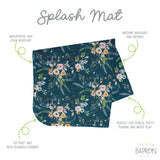 Boho Floral Splash Mat - A Waterproof Catch-All for Highchair Spills and More! from BapronBaby