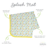Busy Bees Splash Mat - A Waterproof Catch-All for Highchair Spills and More! from BapronBaby