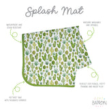Desert Cactus Splash Mat - A Waterproof Catch-All for Highchair Spills and More! from BapronBaby