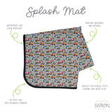 Construction Zone Splash Mat - A Waterproof Catch-All for Highchair Spills and More! from BapronBaby