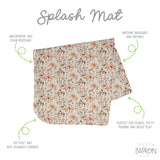 Delilah Floral Splash Mat - A Waterproof Catch-All for Highchair Spills and More! from BapronBaby