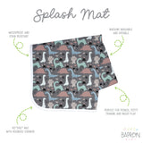 Dinosaur Drawing Splash Mat - A Waterproof Catch-All for Highchair Spills and More! SALE from BapronBaby