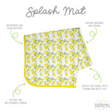 Fresh Lemon Splash Mat - A Waterproof Catch-All for Highchair Spills and More! from BapronBaby